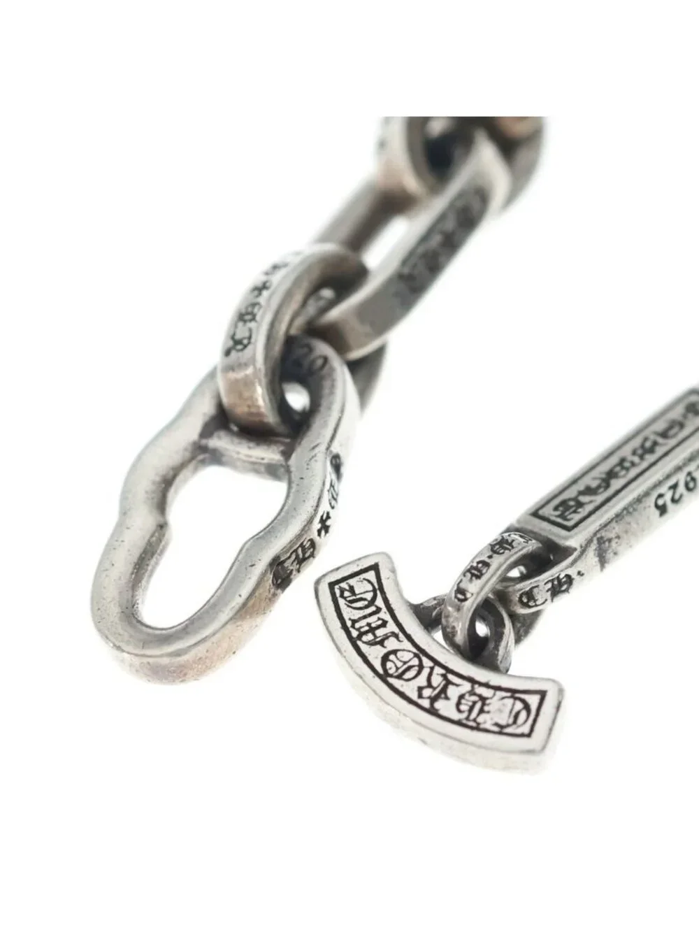 Chrome Hearts Paper Chn Chain Bracelet Silver